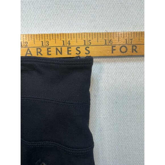 Athleta Moto Ponte Skirt Womens 2 Black Knit Mini A-Line Zipper Pockets Casual - Picture 7 of 9